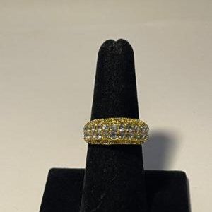 Elegant CZ Filigree Fashion Ring SZ 7 NEW